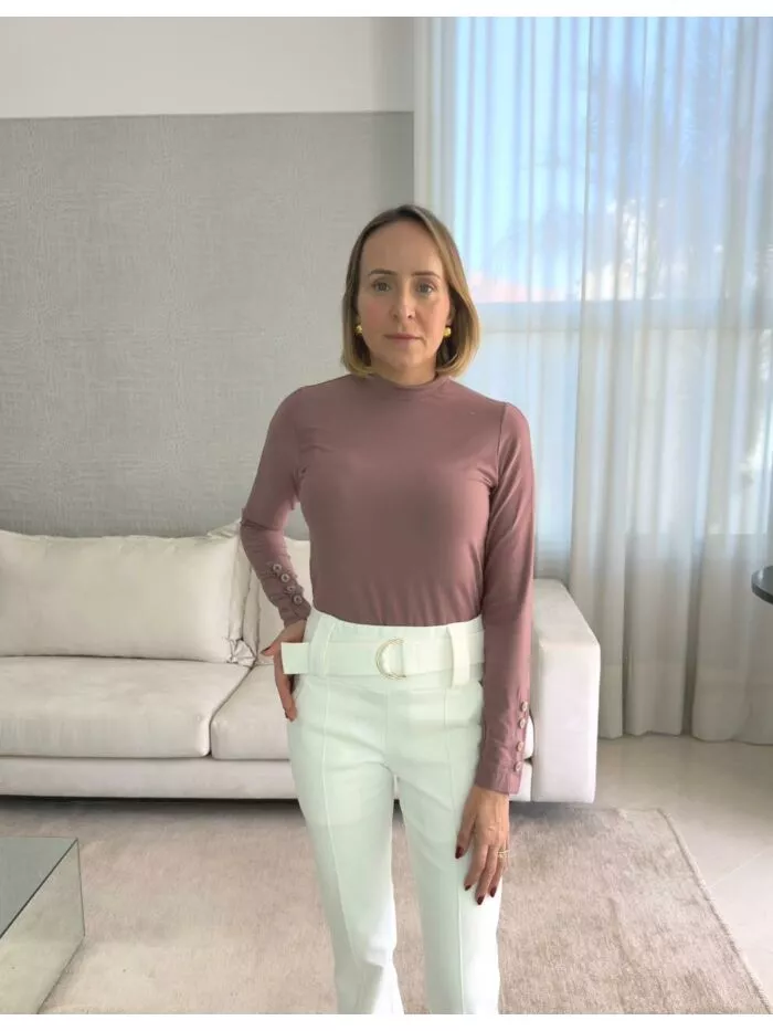 Blusa Stephanie EM MALHA ROSA QUEIMADO 1
