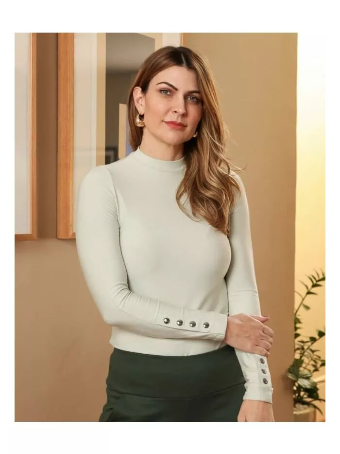 Blusa Stephanie em malha chá 1