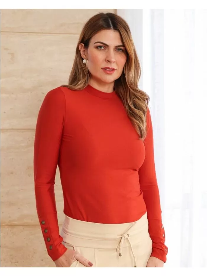 Blusa Stephanie EM MALHA CURCUMA 1