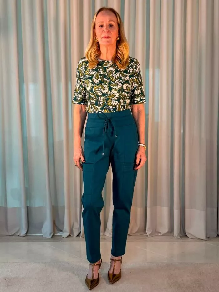 Calça Paola Verde em Malha 1