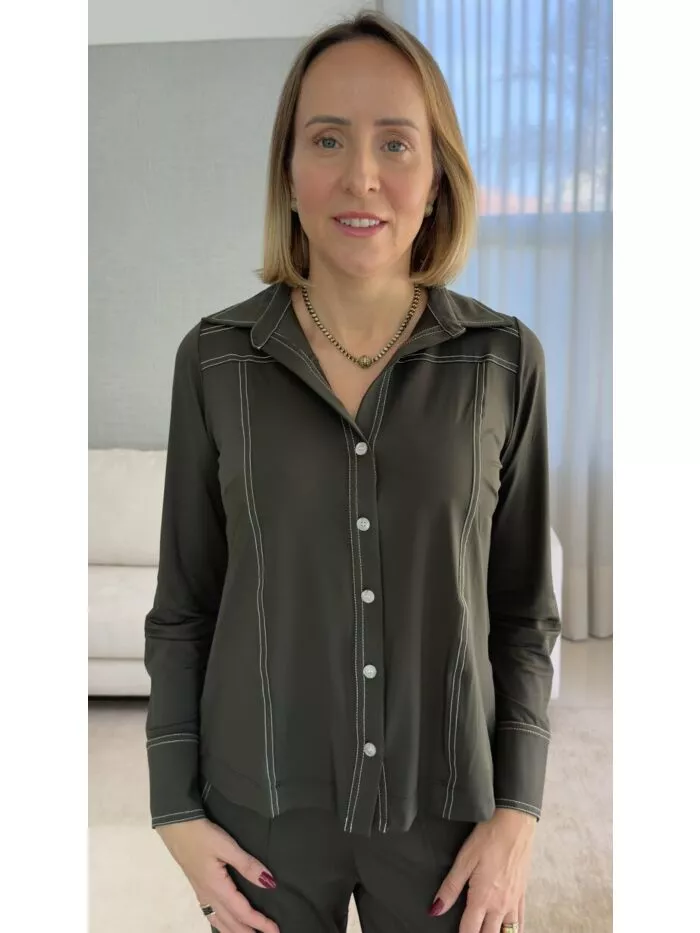 Camisa Noemi MALHA FRIA VERDE 1
