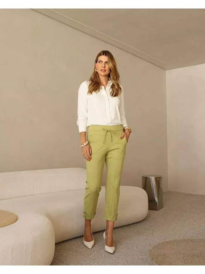 Calça Lulu em Malha maça verde 1