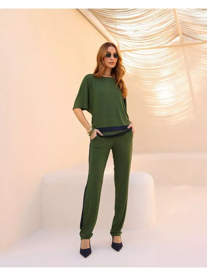 Conjunto Kira em malha Verde 1