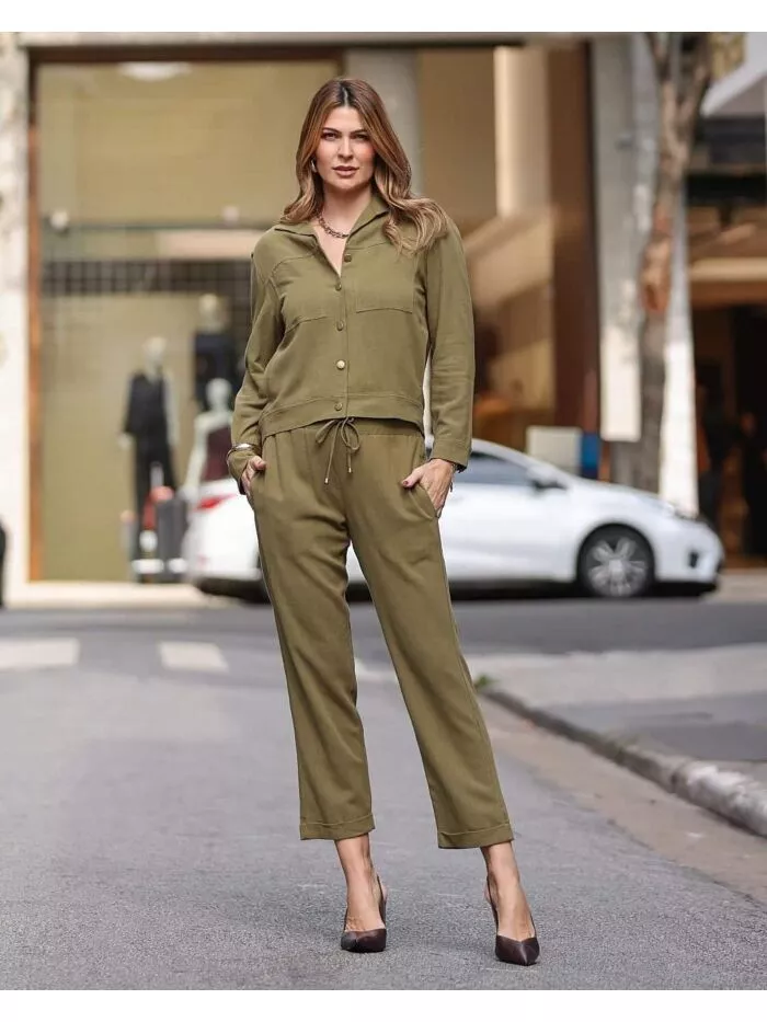 Conjunto Lívia Verde Militar 1