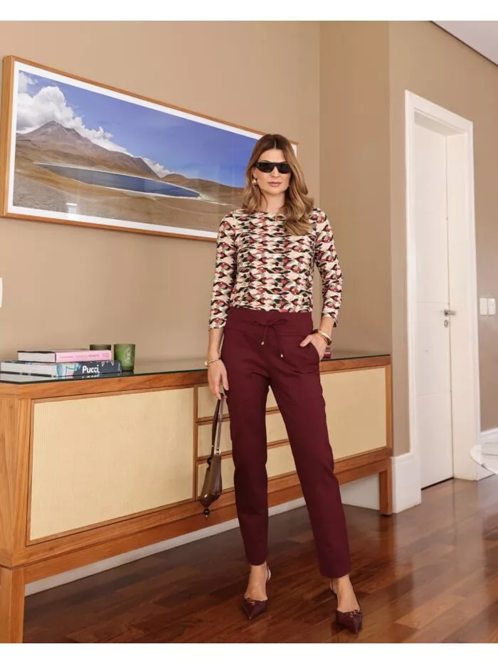 Calça Pietra em Malha Crepe – Intenso 1