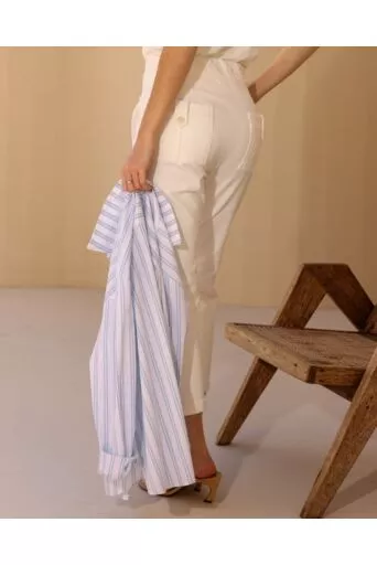 Calça Lulu OFF WHITE EM MALHA 1