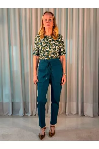 Calça Paola Verde em Malha 1
