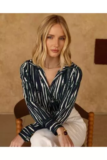Camisa Viviane Listrada Malha Fria 1