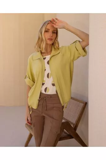 Jaqueta Elvira Verde-Lima Suave 1