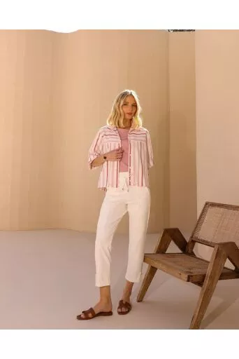 Jaqueta Sabrina Rosé Listrado 1
