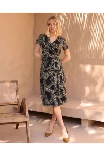 Vestido Laura Estampado em Malha Fria 1