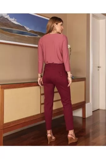 Calça Paola Feminina Malha Estruturada Tanat 1