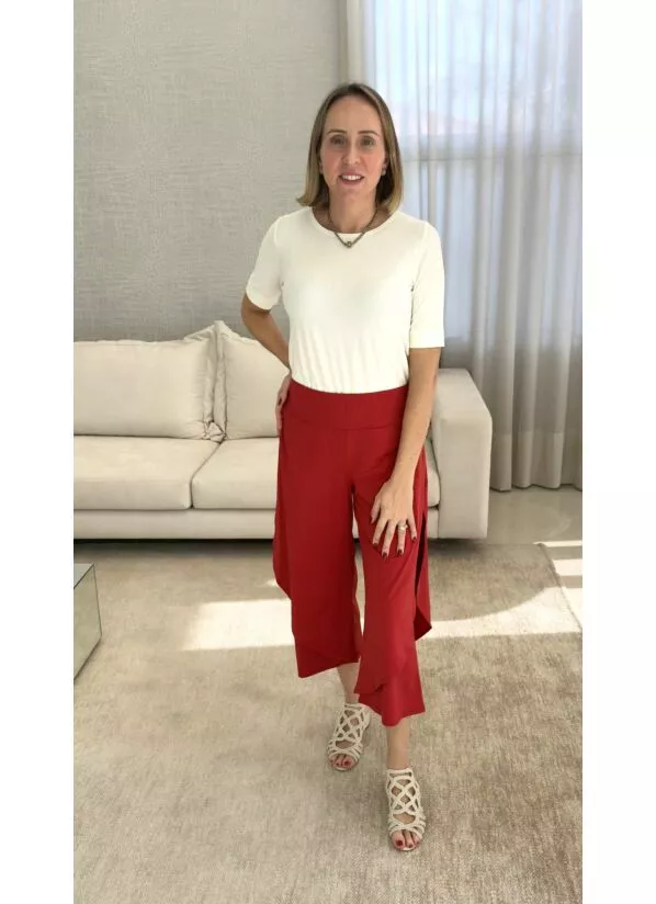 Calça Izabel Pantacourt Dupla em Fluity 1