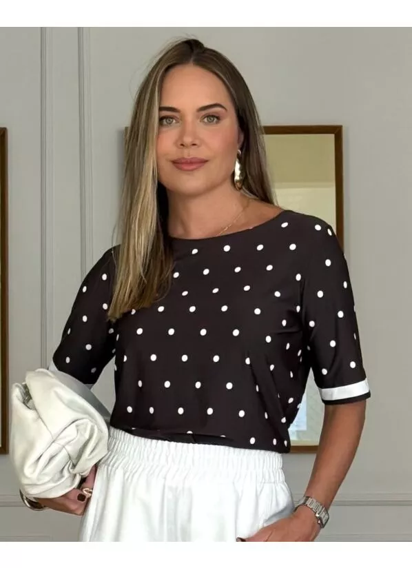 Blusa Brenda em Malha Fria Poá 1