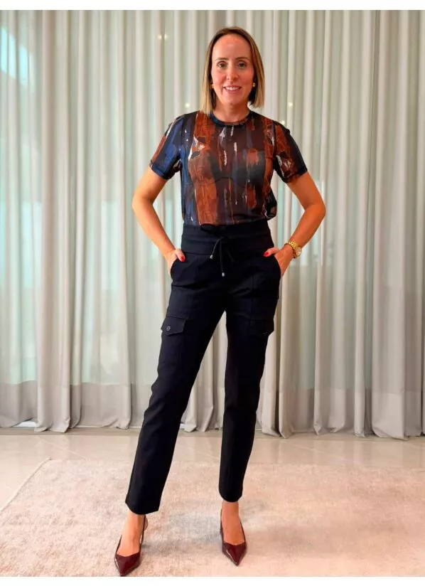 Blusa Katia Estampada em Tule 3