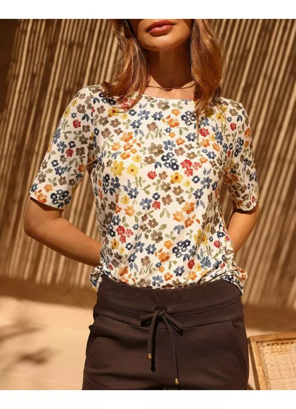 Blusa Silene estampa floral 1
