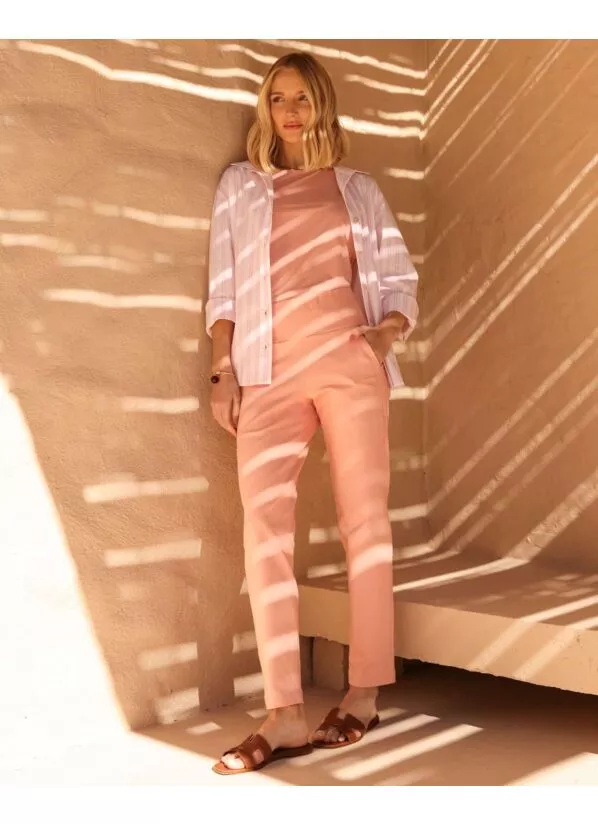 Calça Elis em Malha Rosé 2
