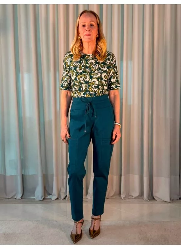 Calça Paola Verde em Malha 1