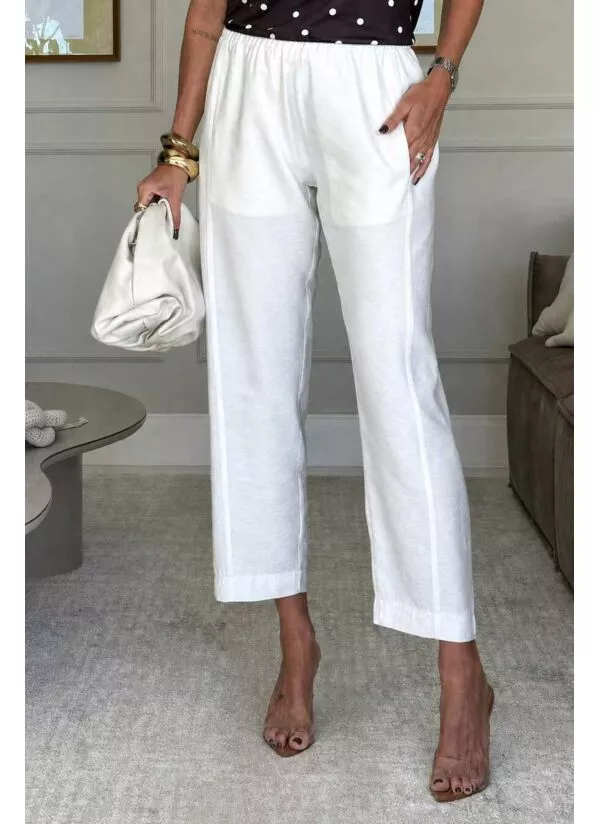 Calça Rafa Alfaiataria Off white 2
