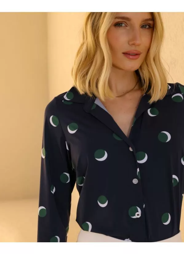Camisa Lucimara Estampada em Malha Fria 2