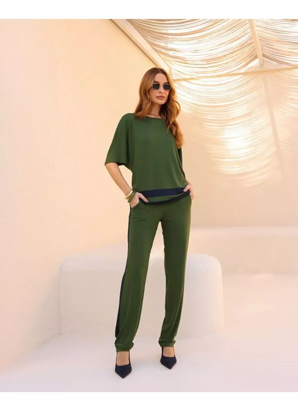Conjunto Kira em malha Verde 1