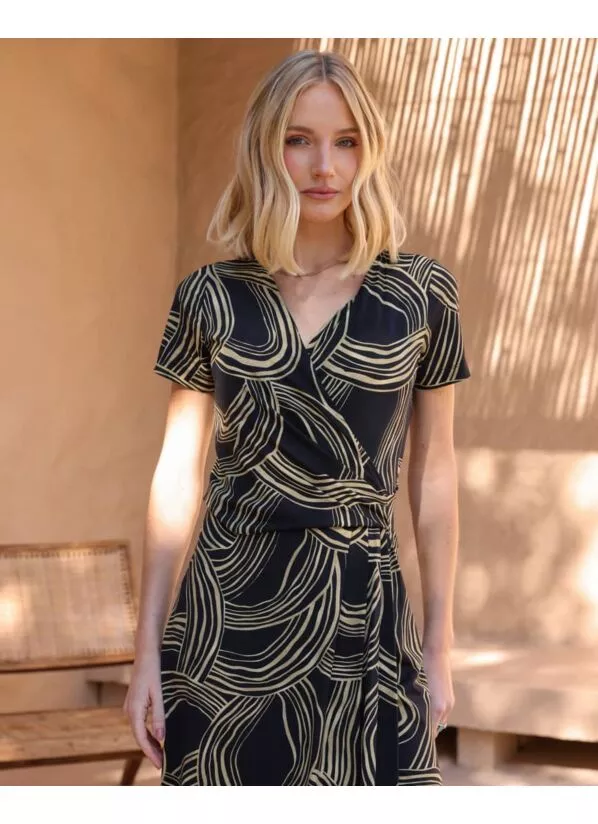 Vestido Laura Estampado em Malha Fria 2