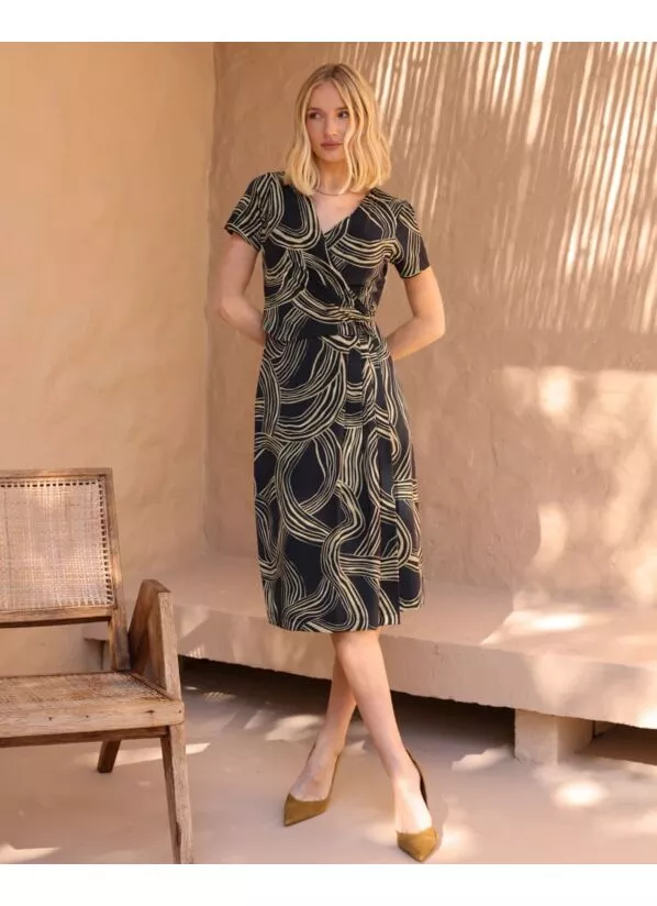 Vestido Laura Estampado em Malha Fria 1