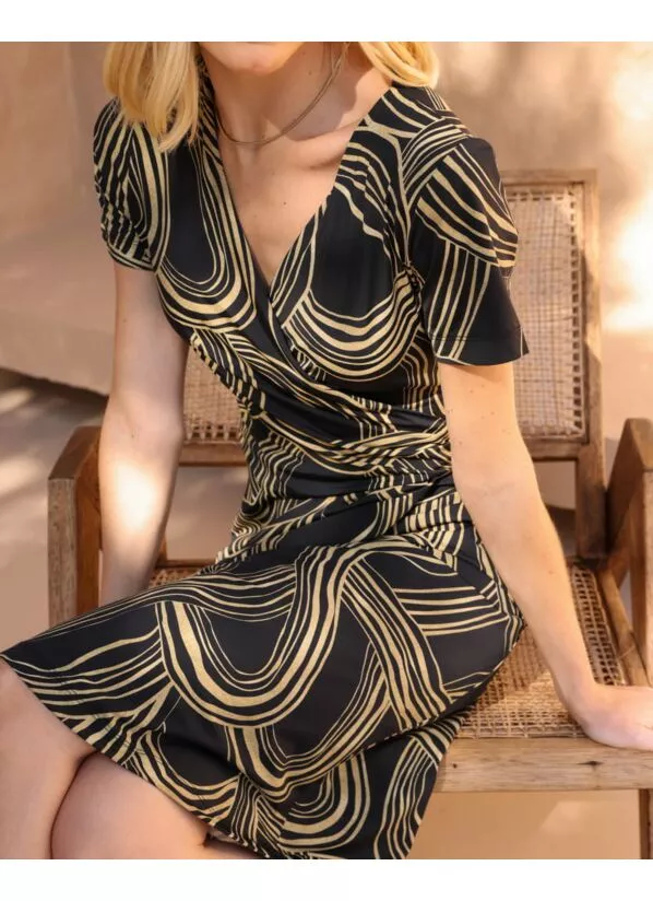 Vestido Laura Estampado em Malha Fria 3