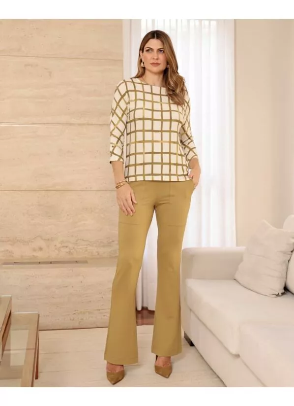Blusa Marisa Bege Dourado 1