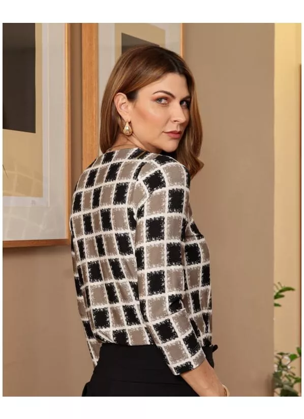 Blusa Tayla Estampa Geométrica 3