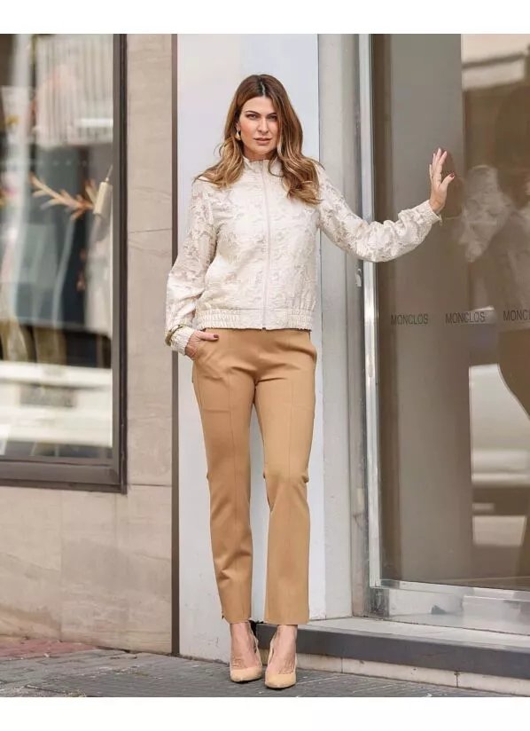 Calça Greta Reta em Malha Crepe – Toffe 3