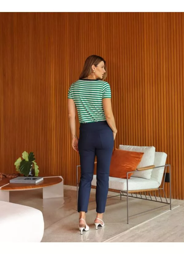Calça Feminina Joyce em Montaria Azul Marinho 3
