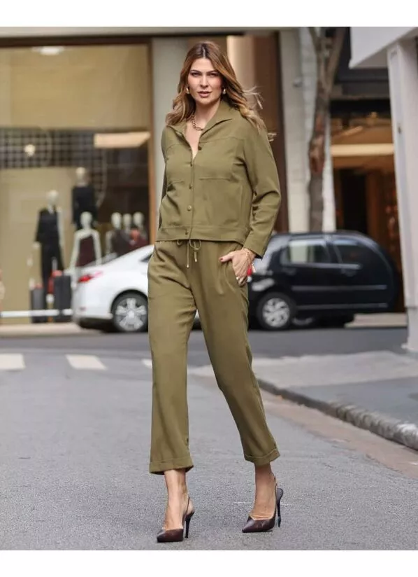Conjunto Lívia Verde Militar 3