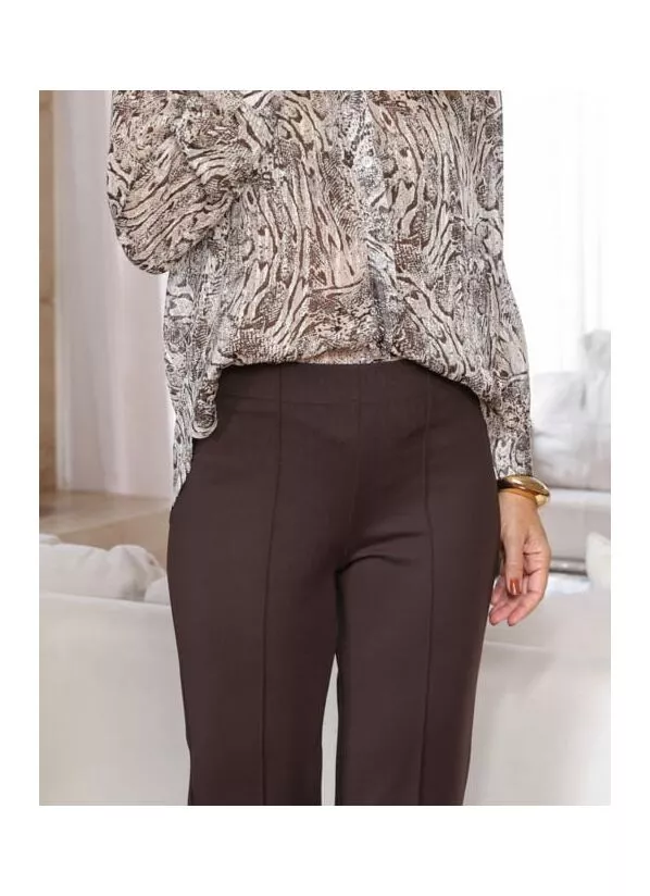 Calça Lucia Marrom em Malha 2