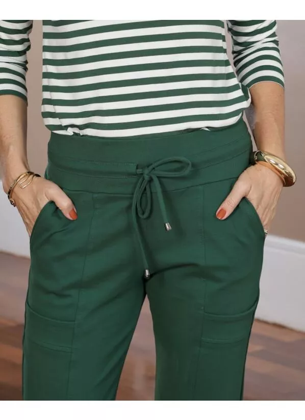 Calça Paola Malha Estruturada Verde 2