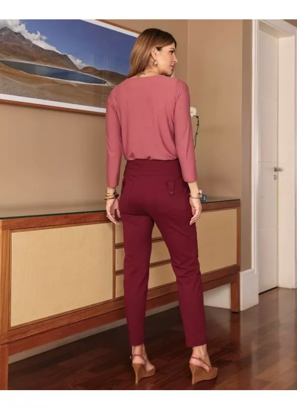 Calça Paola Feminina Malha Estruturada Tanat 2