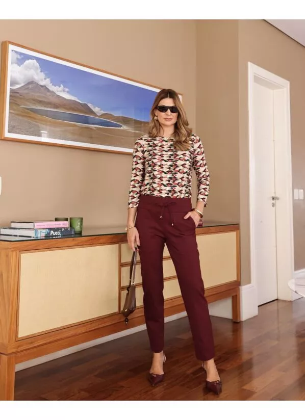 Calça Pietra em Malha Crepe – Intenso 1