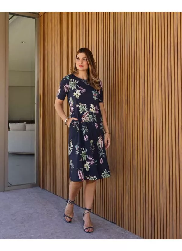 Vestido Prscila em Malha Fria Fluity Estampado 3